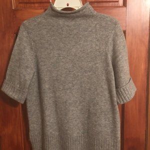 LOFT grey mock neck sweater half sleeves size S